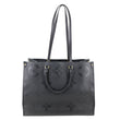LOUIS VUITTON Onthego GM Giant Monogram Empreinte Shoulder Bag Black