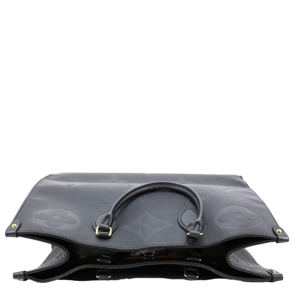 LOUIS VUITTON Onthego GM Giant Monogram Empreinte Shoulder Bag Black