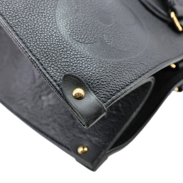 LOUIS VUITTON Onthego GM Giant Monogram Empreinte Shoulder Bag Black