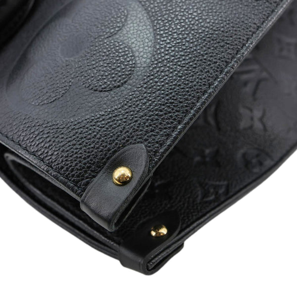 LOUIS VUITTON Onthego GM Giant Monogram Empreinte Shoulder Bag Black