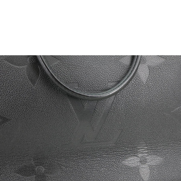 LOUIS VUITTON Onthego GM Giant Monogram Empreinte Shoulder Bag Black
