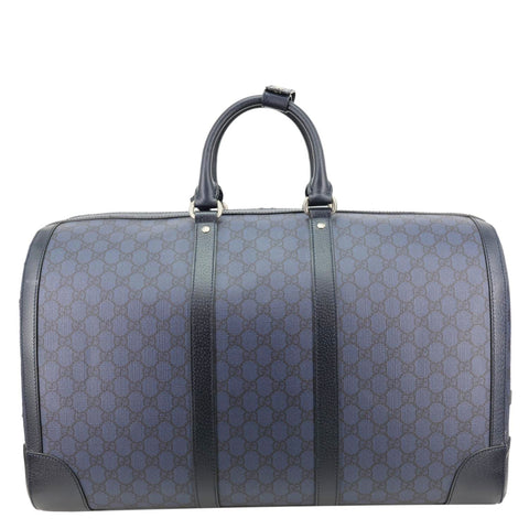 GUCCI GG Supreme Canvas Duffle Bag Navy Blue 724612