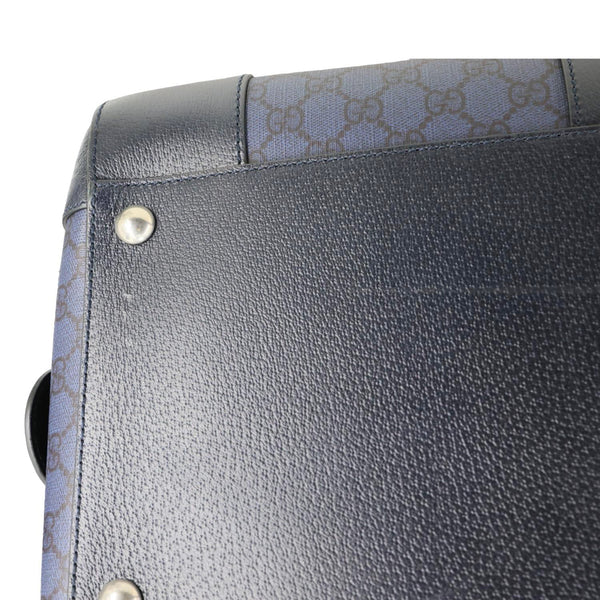 GUCCI GG Supreme Canvas Duffle Bag Navy Blue 724612