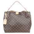 LOUIS VUITTON Graceful MM Monogram Canvas Shoulder Bag Brown
