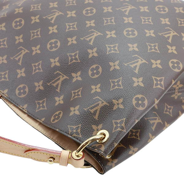 LOUIS VUITTON Graceful MM Monogram Canvas Shoulder Bag Brown