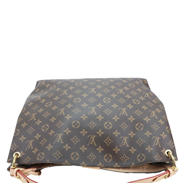 LOUIS VUITTON Graceful MM Monogram Canvas Shoulder Bag Brown