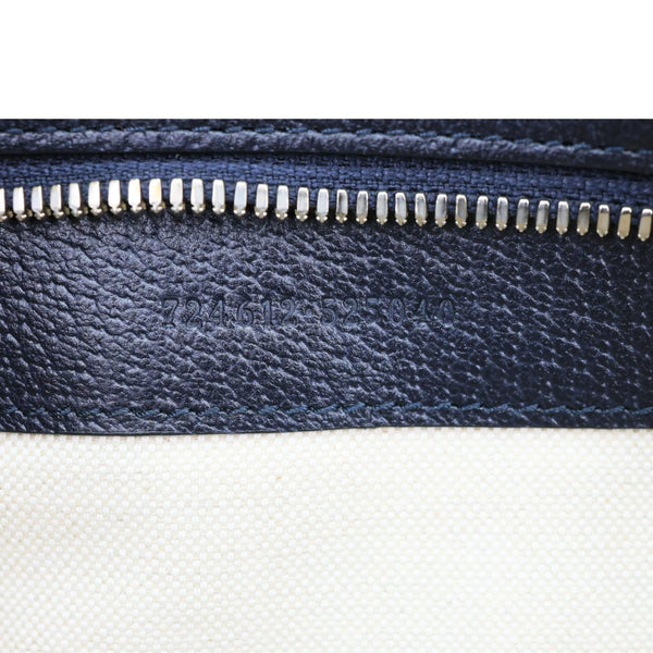 GUCCI GG Supreme Canvas Duffle Bag Navy Blue 724612