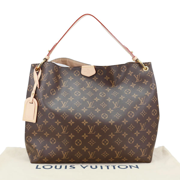 LOUIS VUITTON Graceful MM Monogram Canvas Shoulder Bag Brown