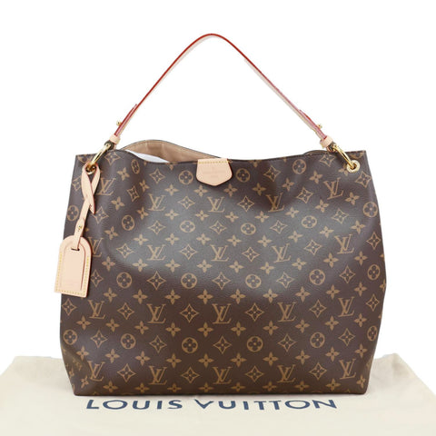 LOUIS VUITTON Graceful MM Monogram Canvas Shoulder Bag Brown