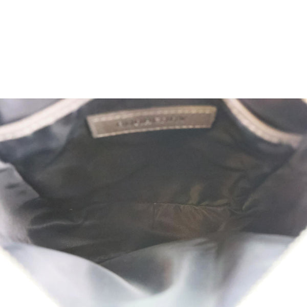 BURBERRY Thornton Small Embossed Leather Crossbody Bag Grey