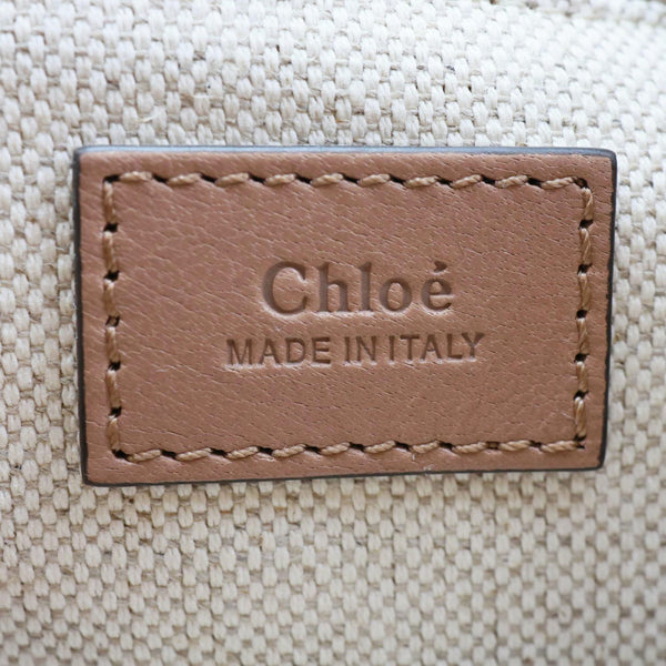 CHLOE Camera Bucket Smooth Leather Shoulder Bag Peach