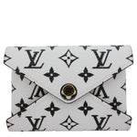 LOUIS VUITTON Kirigami Small Monogram Giant Canvas Pochette Clutch White