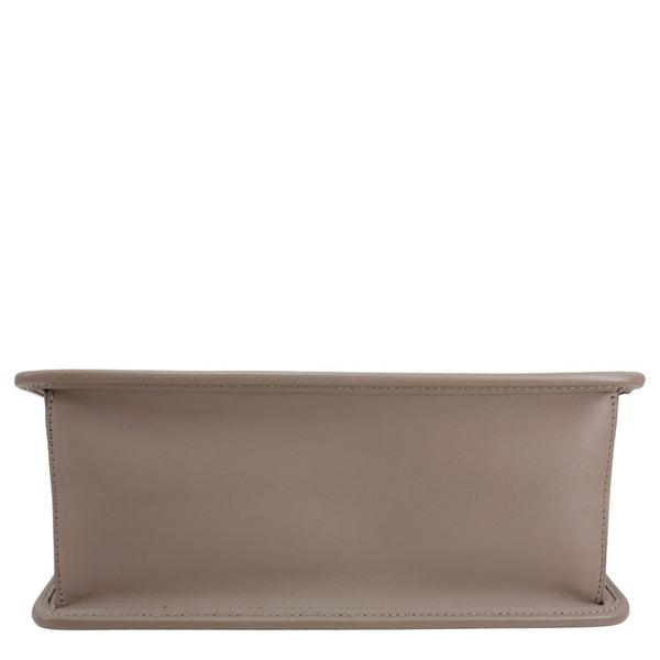 FENDI Kan I F Leather Shoulder Bag Grey