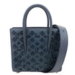 CHRISTIAN LOUBOUTIN Paloma Mini Embellished Leather Top Handle Crossbody Bag Navy Blue