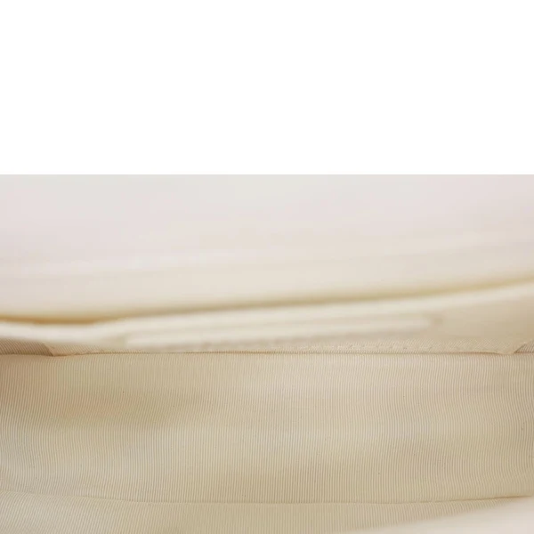 CHANEL My Precious Pearls Chain Flap Small Quilted Lambskin Leather Crossbody Bag White