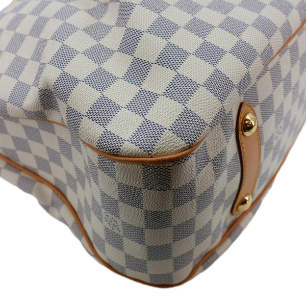 LOUIS VUITTON Siracusa GM Damier Azur Shoulder Bag White