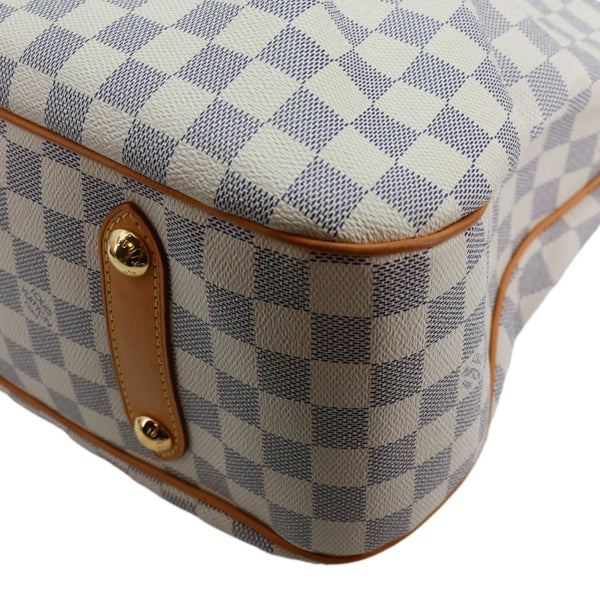 LOUIS VUITTON Siracusa GM Damier Azur Shoulder Bag White