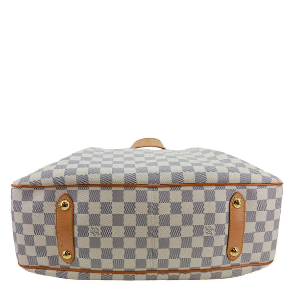 LOUIS VUITTON Siracusa GM Damier Azur Shoulder Bag White