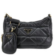 Prada System Re-edition Quilted Nappa Leather Shoulder Bag Black