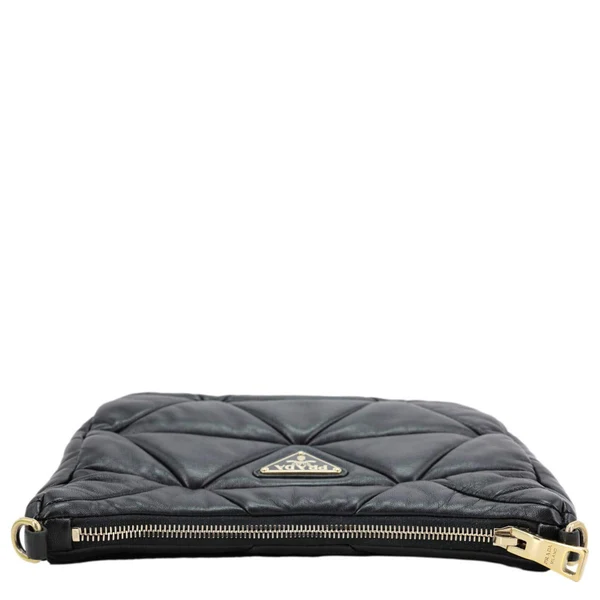 Prada System Re-edition Quilted Nappa Leather Shoulder Bag Black