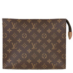 LOUIS VUITTON Toiletry Pouch 26 Monogram Canvas Clutch Brown