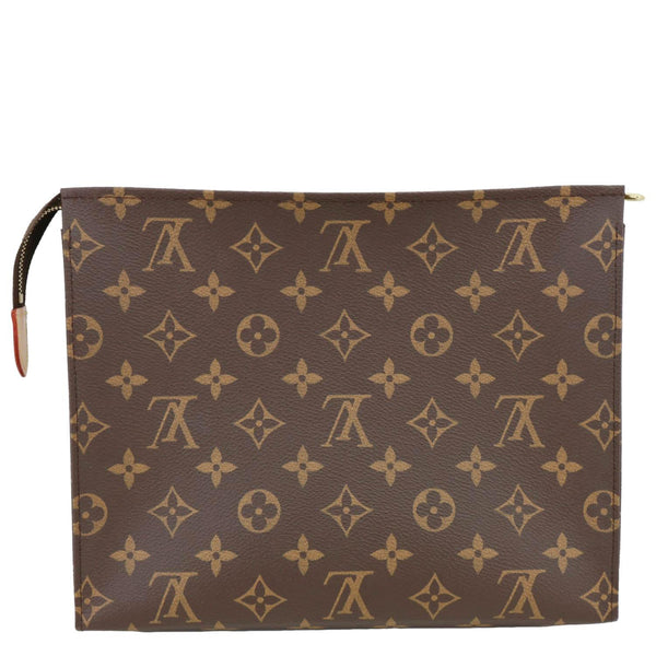 LOUIS VUITTON Toiletry Pouch 26 Monogram Canvas Clutch Brown