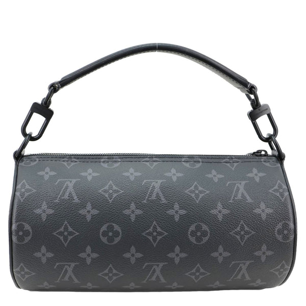 LOUIS VUITTON Polochon PM Soft Monogram Eclipse Canvas Crossbody Bag Black