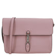 GUCCI Soft Jackie Flap Pebbled Leather Crossbody Bag Pink 364435