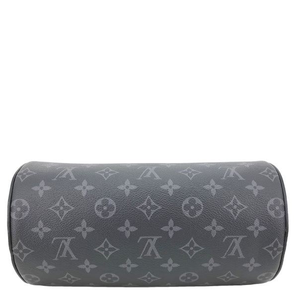 LOUIS VUITTON Polochon PM Soft Monogram Eclipse Canvas Crossbody Bag Black