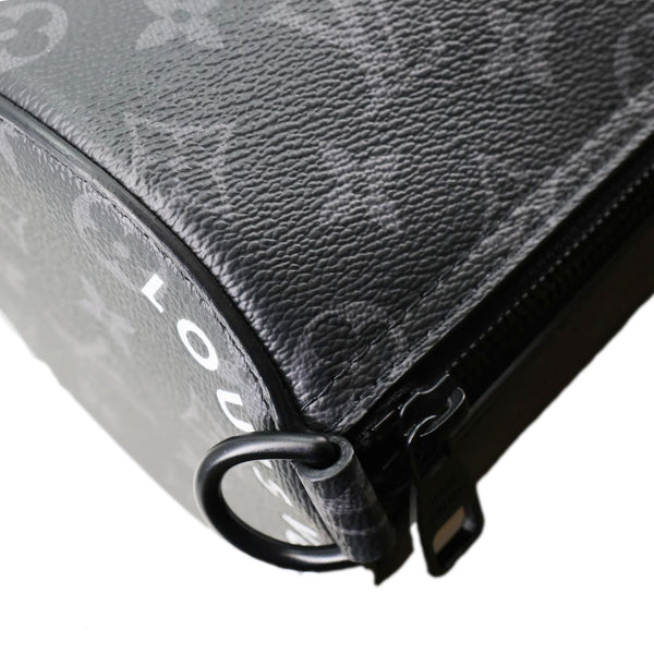LOUIS VUITTON Polochon PM Soft Monogram Eclipse Canvas Crossbody Bag Black