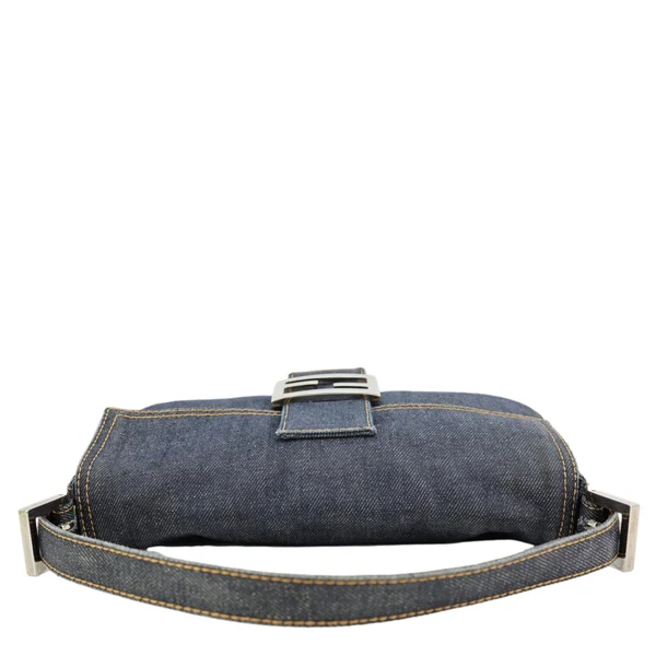 FENDI Denim Baguette Bag Blue
