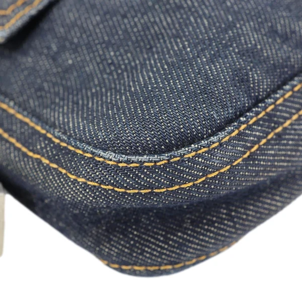 FENDI Denim Baguette Bag Blue