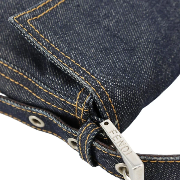 FENDI Denim Baguette Bag Blue