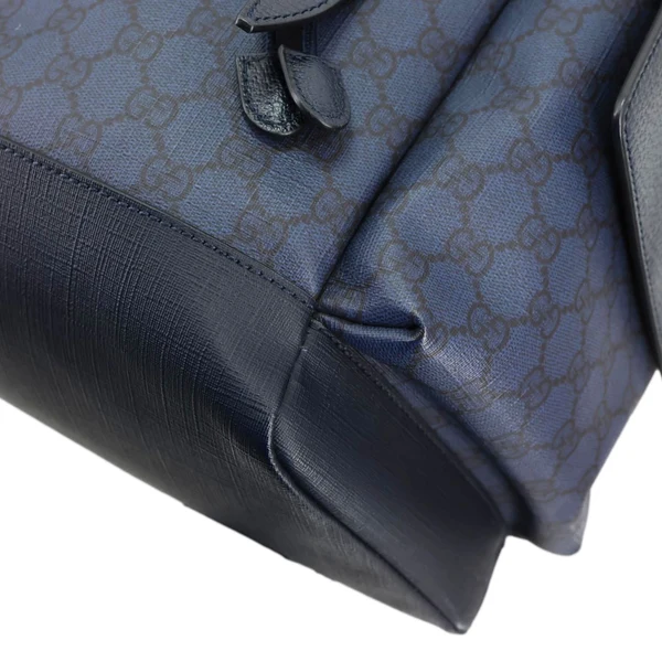 GUCCI Ophidia GG Supreme Canvas Backpack Navy Blue 598140