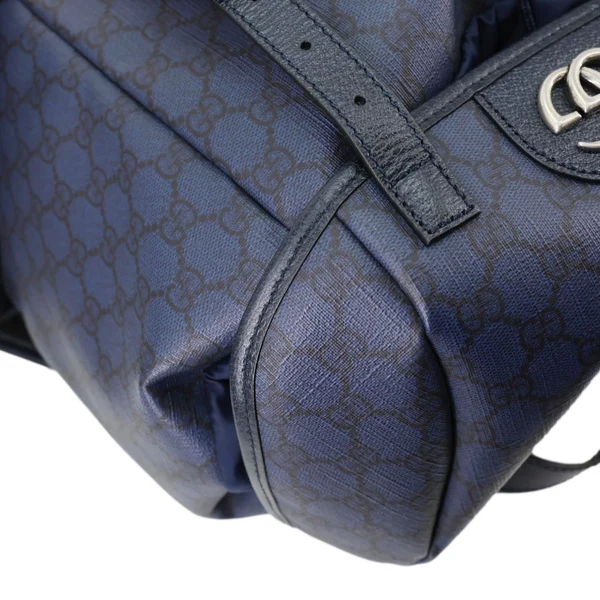 GUCCI Ophidia GG Supreme Canvas Backpack Navy Blue 598140