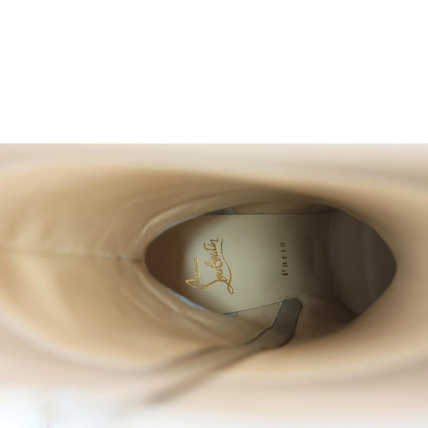 CHRISTIAN LOUBOUTIN Suede Boots Beige Size 39