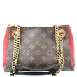 LOUIS VUITTON Surene BB Monogram Canvas Shoulder Bag Red