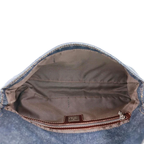 FENDI Denim Baguette Bag Blue