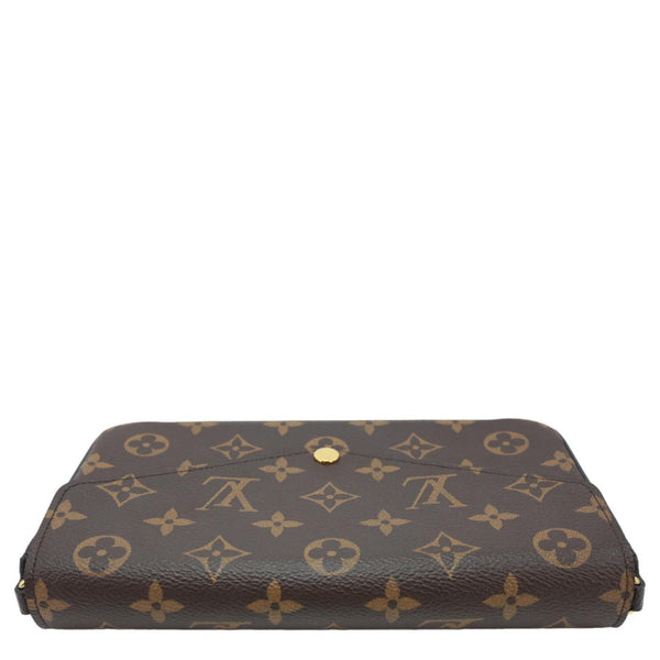 LOUIS VUITTON Felicie Pochette Monogram Canvas Crossbody Bag Brown