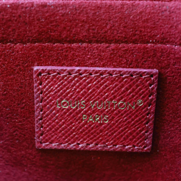LOUIS VUITTON Felicie Pochette Monogram Canvas Crossbody Bag Brown