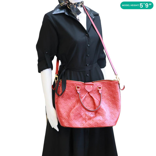 LOUIS VUITTON Mazarine Monogram Empreinte Shoulder Bag Red