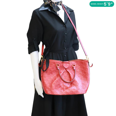 LOUIS VUITTON Mazarine Monogram Empreinte Shoulder Bag Red