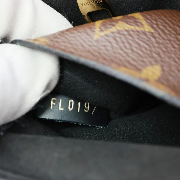 LOUIS VUITTON One Handle Flap MM Monogram Canvas Shoulder Bag Brown