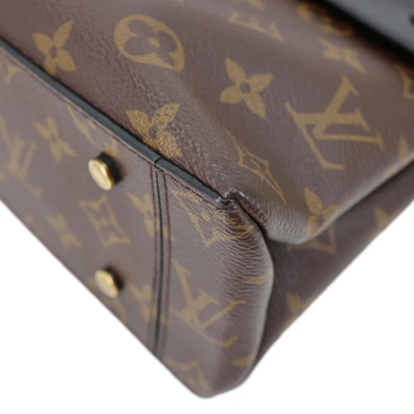 LOUIS VUITTON One Handle Flap MM Monogram Canvas Shoulder Bag Brown