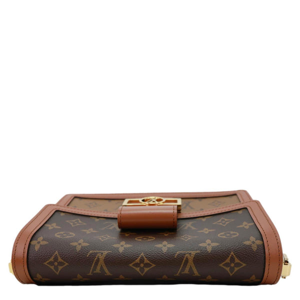 LOUIS VUITTON Dauphine MM Monogram Reverse Canvas Shoulder Bag Brown