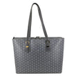 GOYARD Okinawa PM Chevron Print Canvas Tote Bag Grey