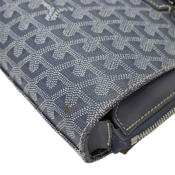 GOYARD Okinawa PM Chevron Print Canvas Tote Bag Grey
