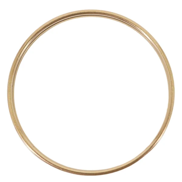 HERMES Enamel Printed Narrow Bangle Bracelet Gold