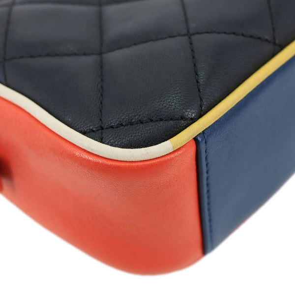 CHANEL Cuba Quilted Leather Camera Crossbody Bag Multicolor