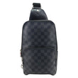 LOUIS VUITTON Avenue Sling Damier Graphite Backpack Bag Black